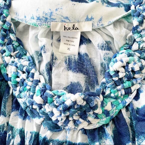 Isela Tie-Dye Print Boho Sleeveless Top - Size XL - Picture 3 of 3